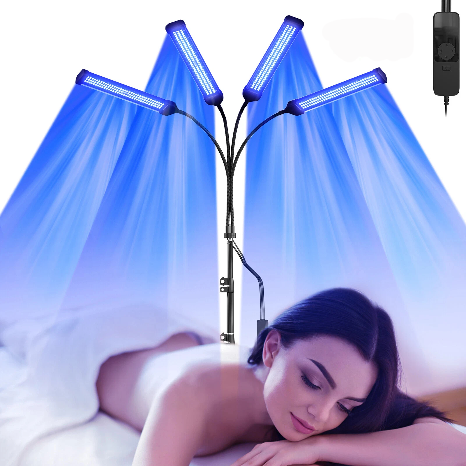 Light Therapy Glasses - UV Tanning Lamp for Face &