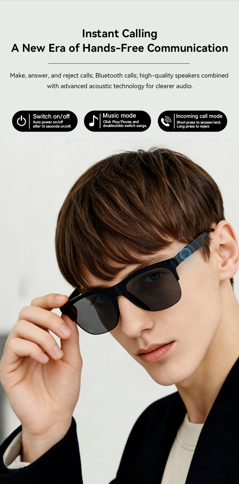 2026 New Remote Control Touch  - Smart Glasses Lens ulasan dan harga