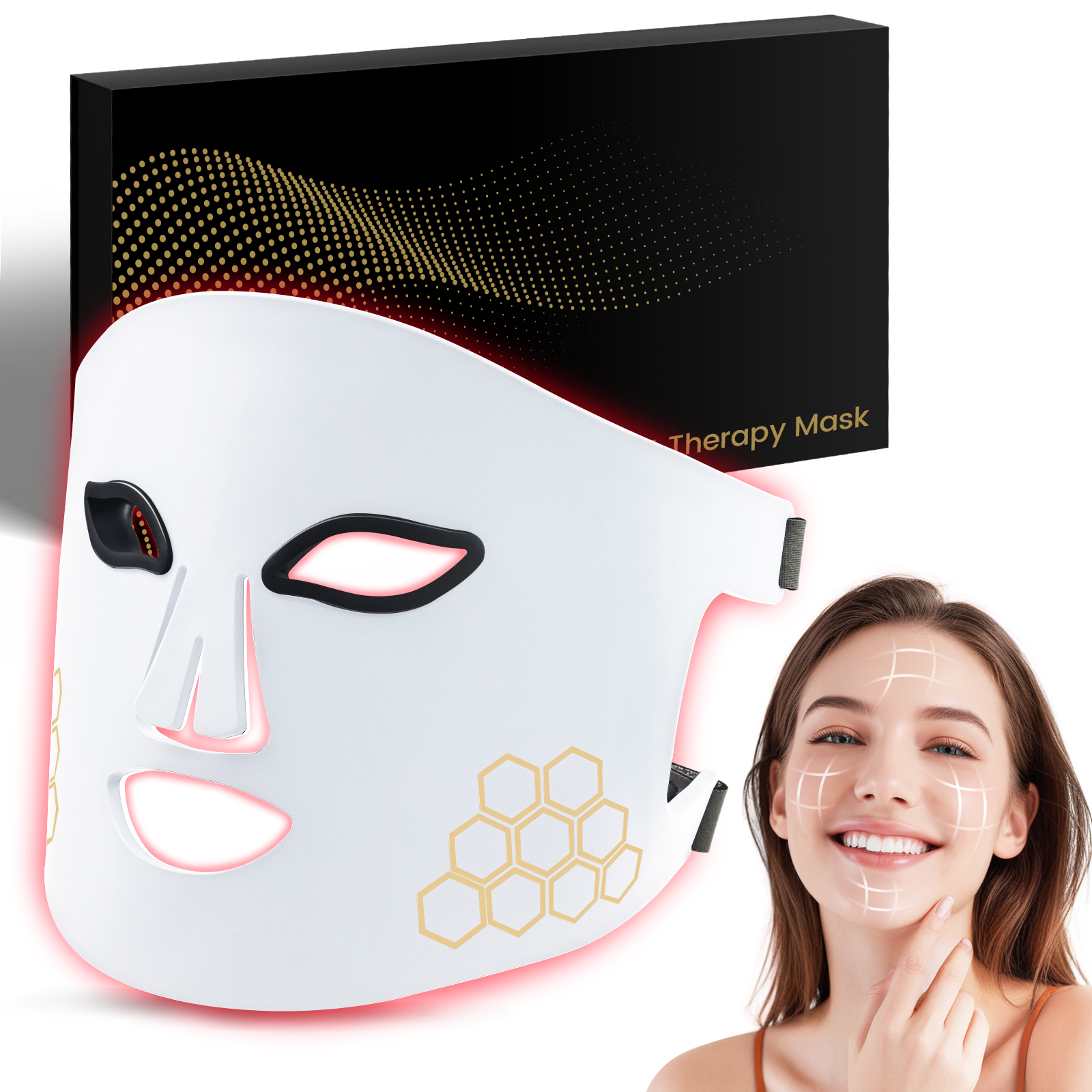 Hello Face LED Face Mask Light - Galvanic Skin Sensor ulasan dan harga