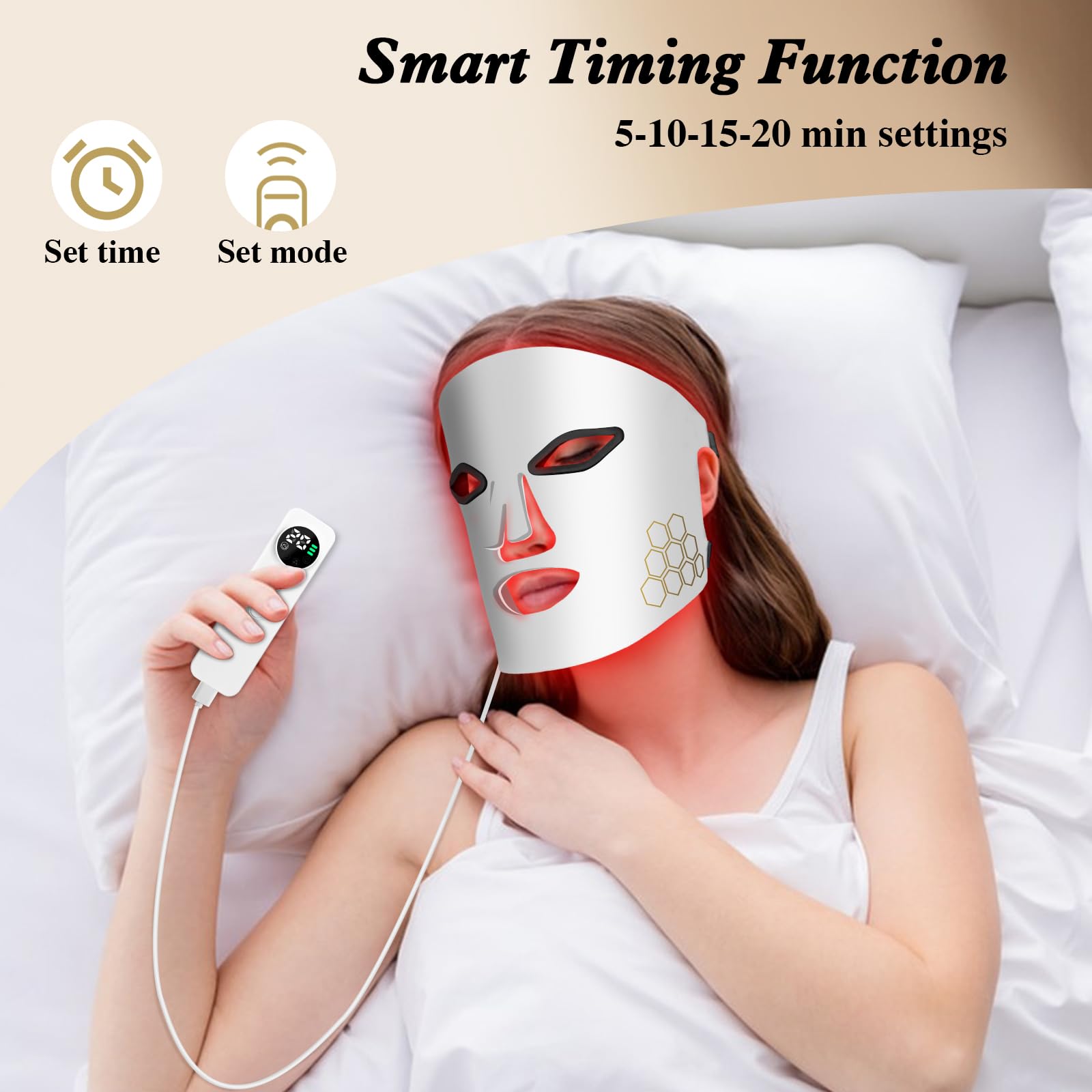 Hello Face LED Face Mask Light - Galvanic Skin Sensor ulasan dan harga