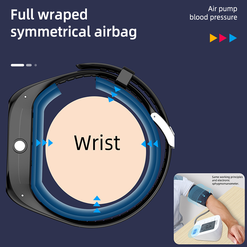 New Blood Pressure Blood Oxyge - Fall Detection Watch ulasan dan harga