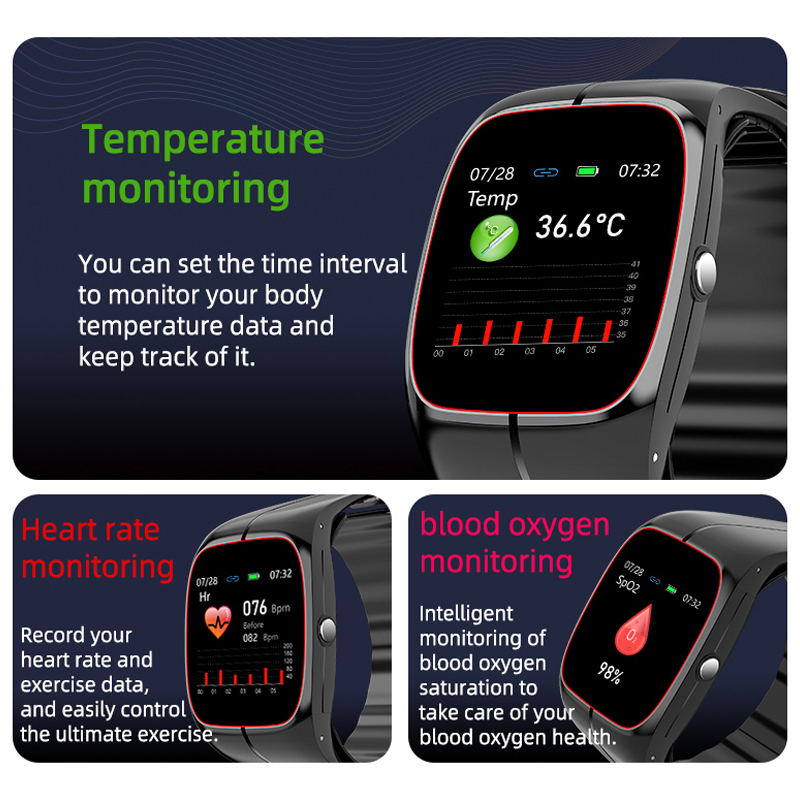 New Blood Pressure Blood Oxyge - Fall Detection Watch ulasan dan harga