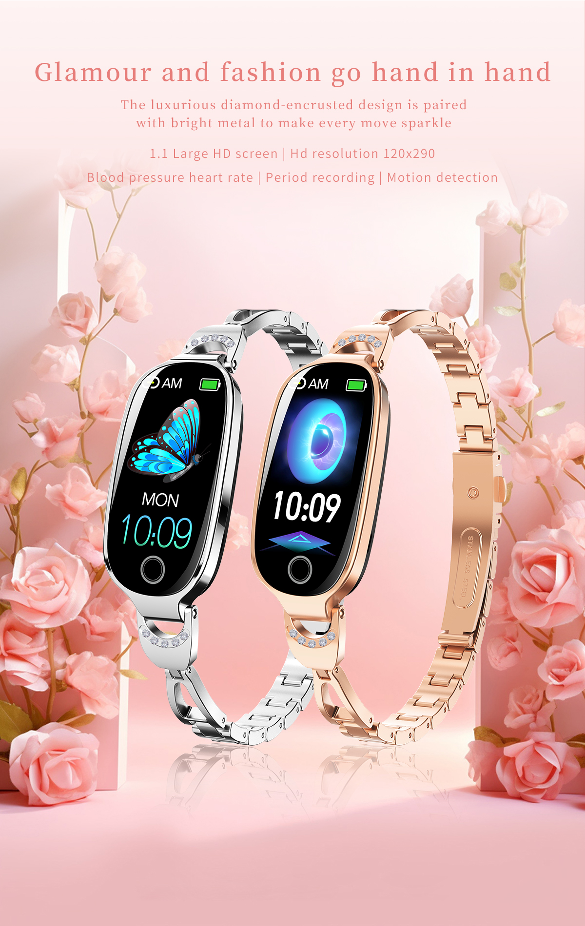 F81 Girl Heart Rate Waterproof - Breath Rate Monitor ulasan dan harga