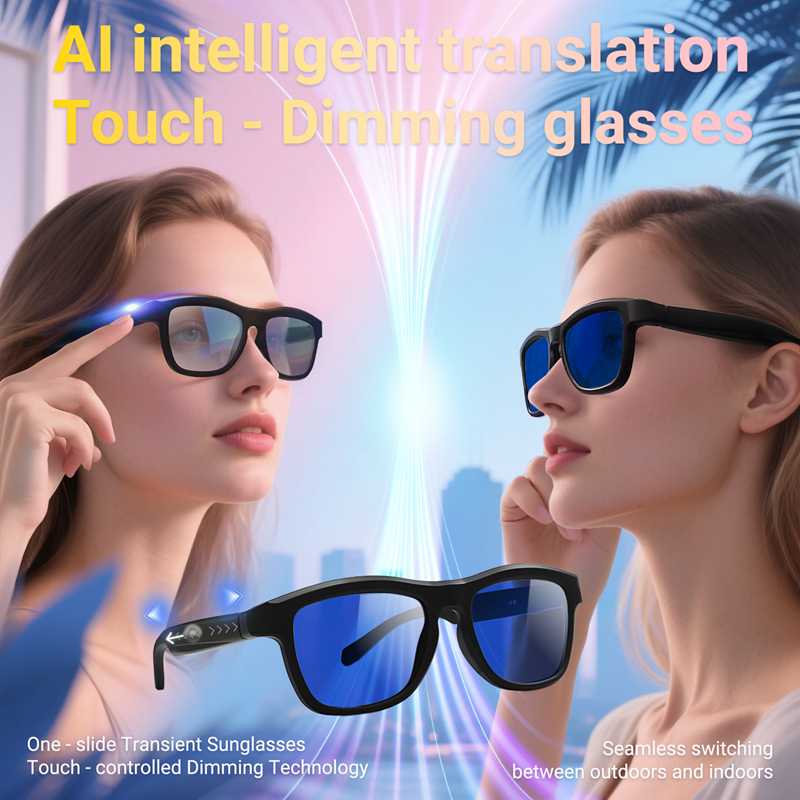 Bluetooth Touch-Dimming Glasse - Smart Glasses Lens ulasan dan harga