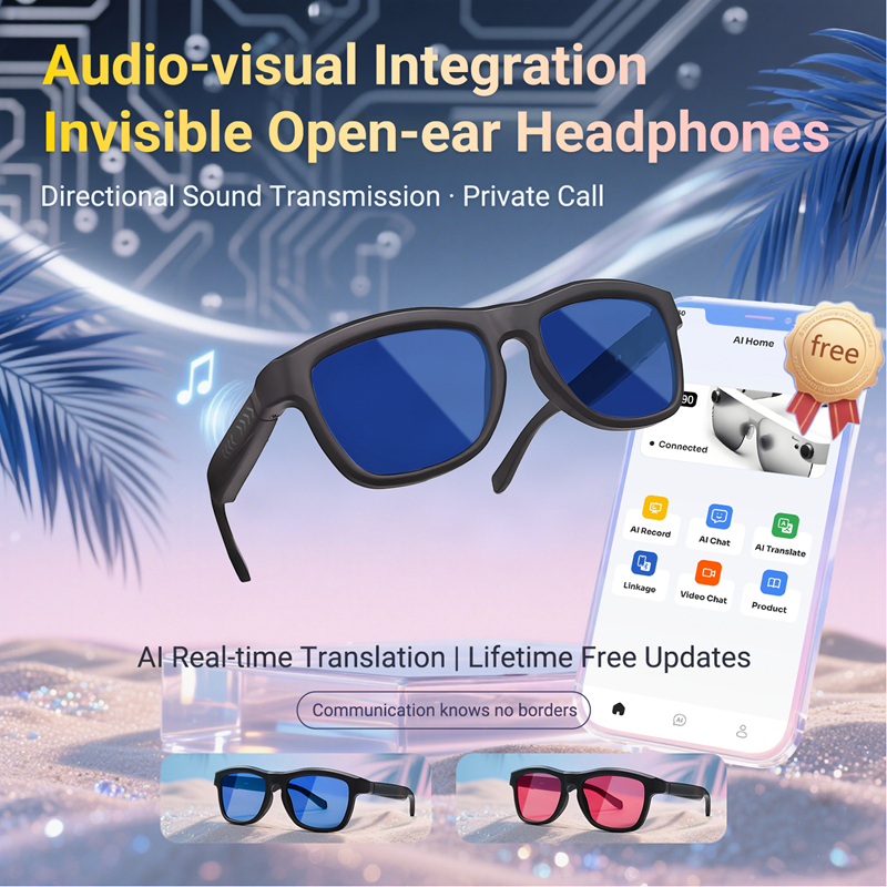 Bluetooth Touch-Dimming Glasse - Smart Glasses Lens ulasan dan harga