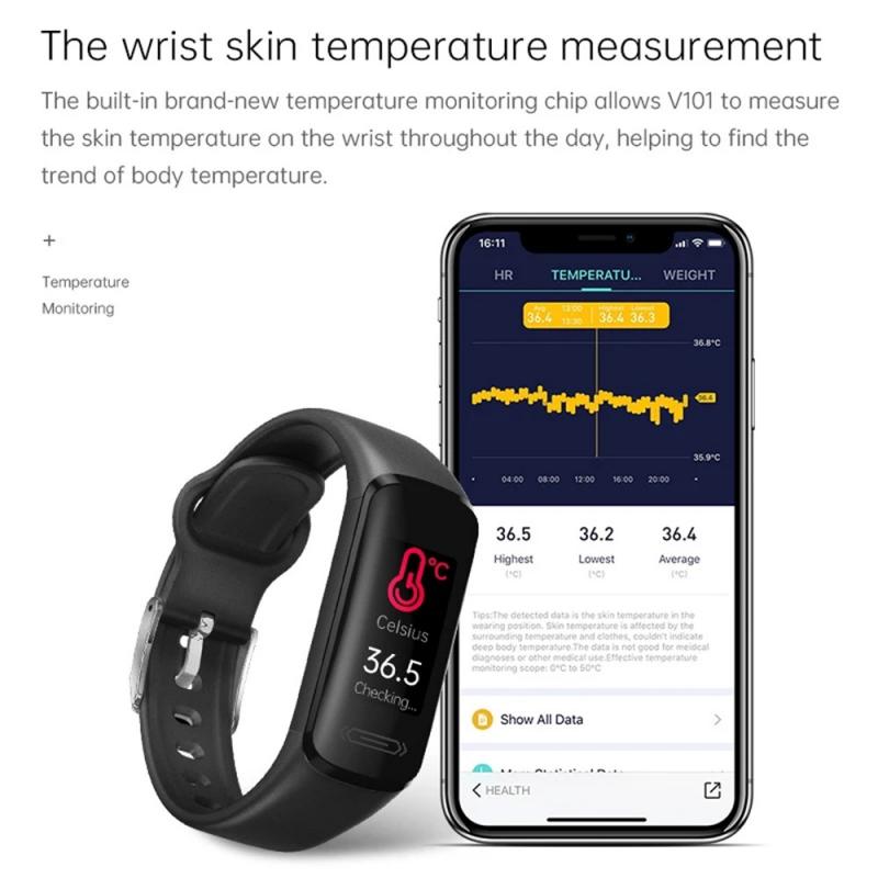Smart Watch The V101 Real-time - Breath Rate Monitor ulasan dan harga