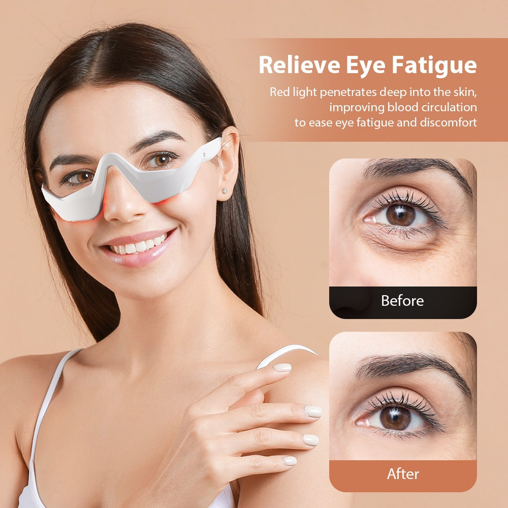 Eye Massager Under Eye Red Lig - Light Therapy Glasses ulasan dan harga