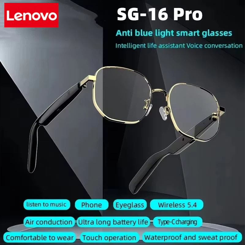Lenovo New SG-16 Pro Smart Aud - Smart Glasses Lens ulasan dan harga