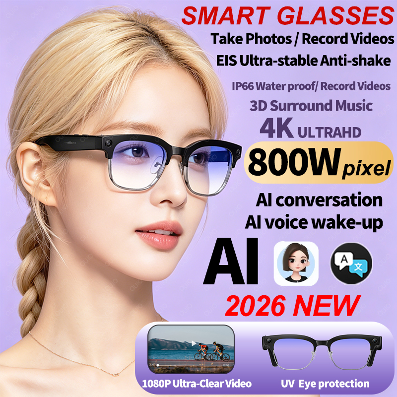 2026 New AI Smart Glasses 8MP  - Smart Glasses Lens ulasan dan harga
