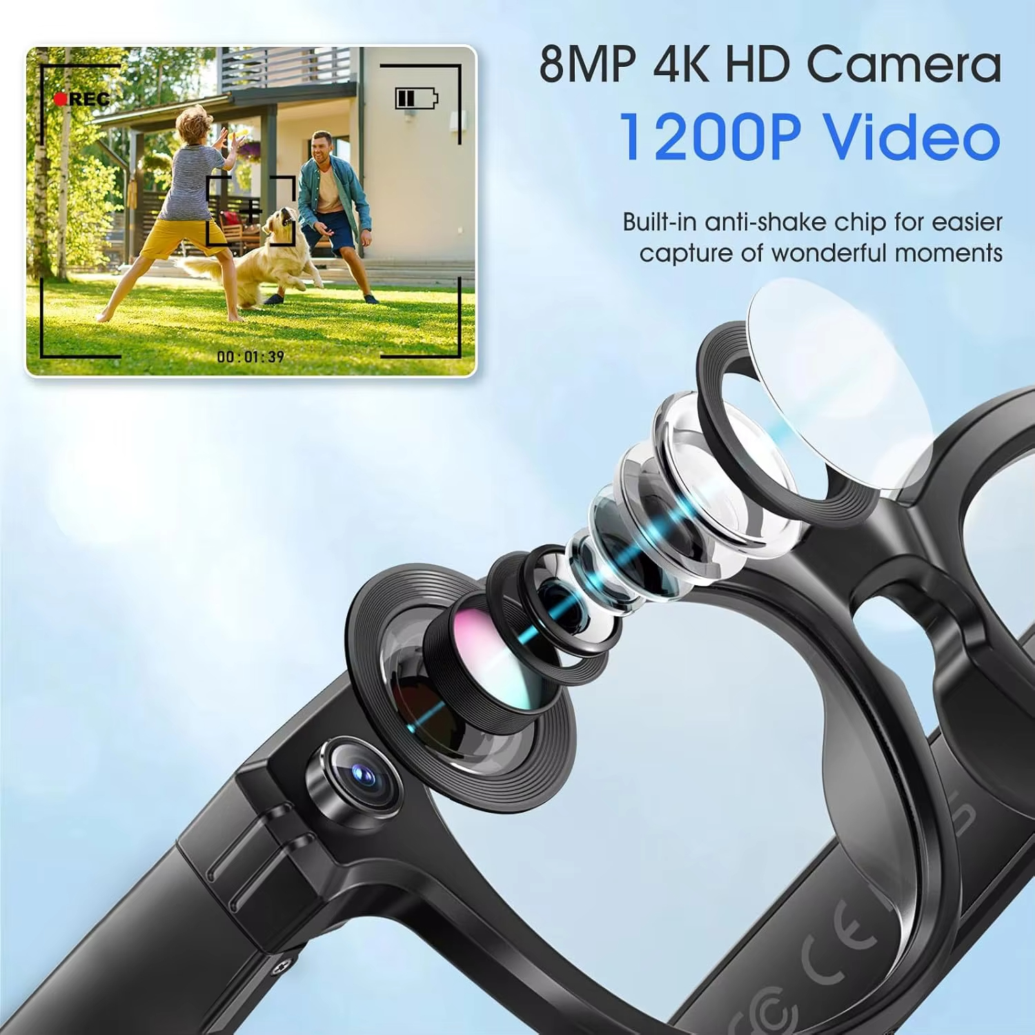 Xiaomi 800W Camera AI Glasses  - Smart Glasses Lens ulasan dan harga