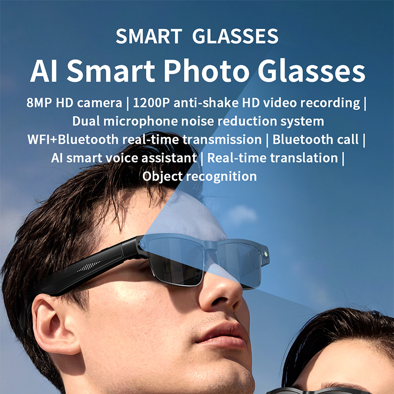 Al Smart Photo Glasses 800W Ca - Smart Glasses Lens ulasan dan harga