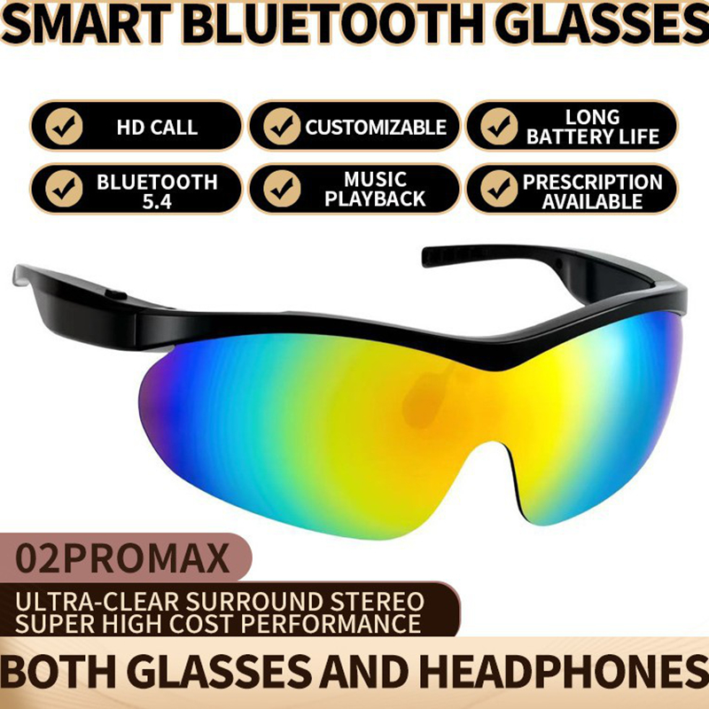 Smart Bluetooth Glasses 02pro  - Smart Glasses Lens ulasan dan harga