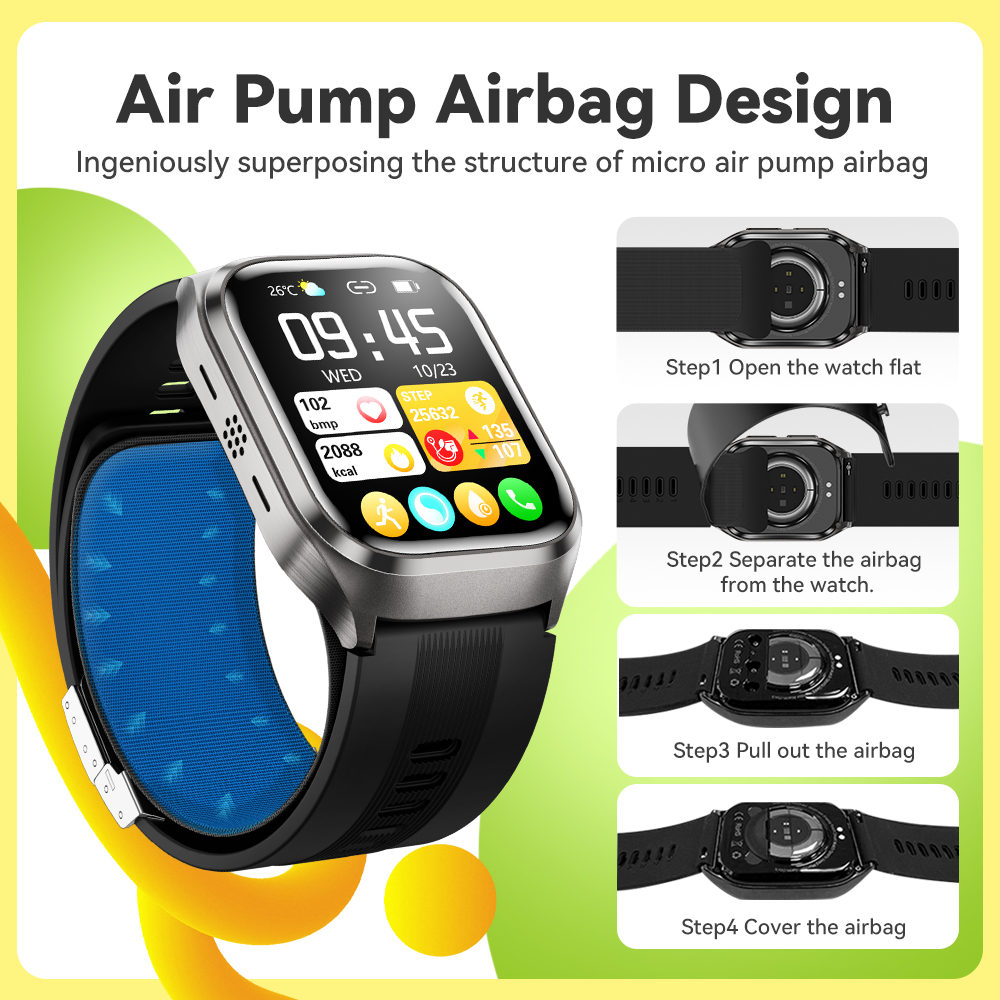 2025 New NOYAFA High-end Laser - Fall Detection Watch ulasan dan harga