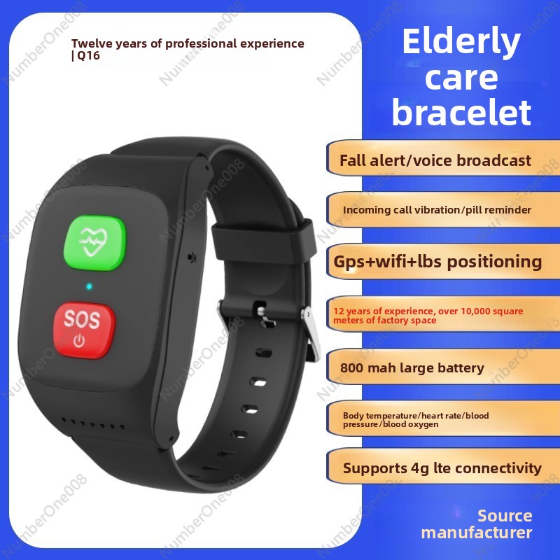 4G Smart Watch for Elderly, GP - Fall Detection Watch ulasan dan harga