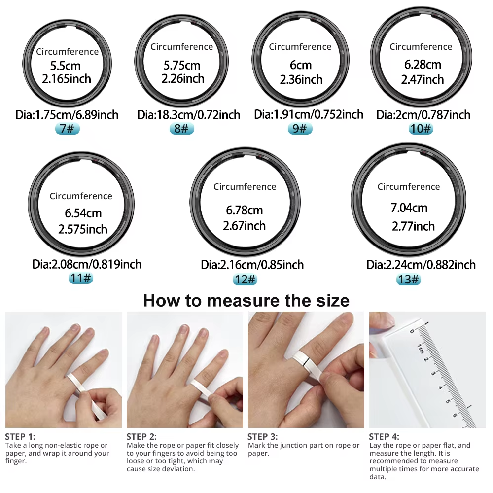 Smart Ring with Charging Case, - Temperature Ring Skin ulasan dan harga