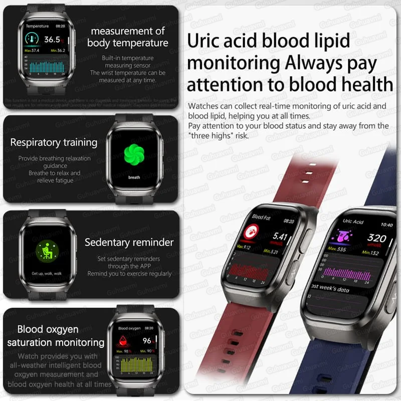 2026New Air Pump Airbag True B - Fall Detection Watch ulasan dan harga
