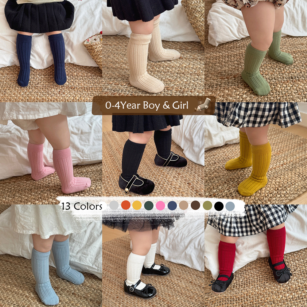 Solid Color Boys Girls Long So - Baby Sock Oximeter ulasan dan harga